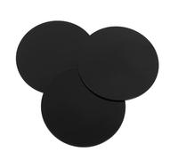 Black Acrylic Circular Miniature Base 10pcs for Mini Dolls Models | Smooth Polished Surface, DIY Material for Tabletop War Game Scenes, Easy to Store and Use