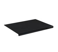 Black Acrylic Cutting Board with Lip - Kitchen Counter Cutting Board | Non-Slip Over Counter Chopping Board | Acrylic Countertop Cutting Mat | 45x35cm Lip Edge Board for Food Prep