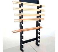 Black Acrylic Drum Stick Display Holder, Wall Mounted Drumstick/Lightsabers Organizer Display Shelf, 10 Tiers Drumsticks Stand for Collector, Home Decor, Music Store