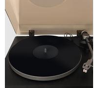Axiom - Turntable Acrylic Slipmat for Vinyl LP Record Players - 2.7mm Thick for Better Sound Support on Record Player - Provides Anti-static and Tighter bass (Black)