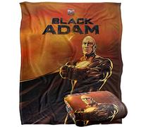BLACK ADAM Blanket, 152 x 127 cm Logo and Character Silky Touch Super Soft Throw Blanket