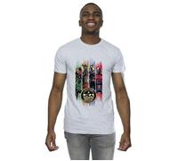 Black Adam JSA Gold Badge T-Shirt DC Comics Grey 4XL