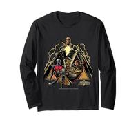 Black Adam Lightning Superheroes Iconic Power Long Sleeve T-Shirt