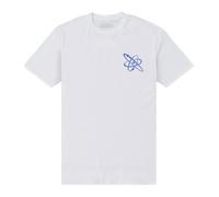 Black Adam Men's Atom Smasher T-Shirt in White | Size: Large Black Adam White L
