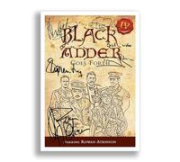 Black Adder Goes Forth 4 Cast Signed Autograph Signature A4 Poster Photo Print Photograph Artwork Picture Blackadder Rowan Atkinson Tony Robinson Hugh Laurie Stephen Fry (A4 Poster Only)