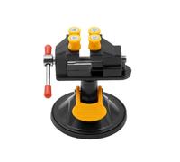 (Black) Adjustable Fixed Electric Mini Table Bench Vise 360 Degree Rotatable Grinder Rotary Hand Drill Suction Cup Fixed Frame