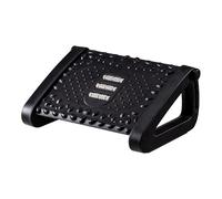 ,Black,Adjustable Foot Rest, Ergonomic Desk Footrest with Textured Massage Surface, 6 Adjustable Height Foot Stools for Home Office Travel, Posture-Improving and Anti Fatigue Leg Support Accessories