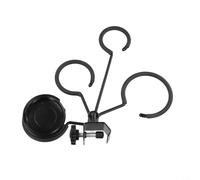 Black Adjustable Mute Holder Stand for Trumpet Cornet Rotating Tray for Brass Instrument Accessories Compact Stable Design for Music Practice