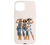 Black African American Cowgirl Western Country Texas Rodeo Case for iPhone 15 Plus