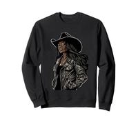 Black African American Cowgirl Western Country Texas Rodeo Sweatshirt