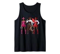 Black African American Cowgirl Western Country Texas Rodeo Tank Top