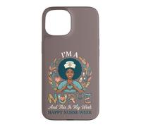 Black African American Girls Nurse Medical Worker Nurse W ase for iPhone 15