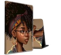 Black African American Pattern for iPad Air 5th/Air 4th Generation Case 2022/2020 10.9 Inch/iPad Pro 11" 2022/2021/2020/2025 BEOTIWAD PU Leather Shockproof Protective Cover with Auto Sleep/Wake