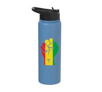 Black African-Americans Fist - Black History Month Stainless Steel Insulated Water Bottle