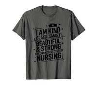 Black African Nurse Design for ADON Black History Nursing T-Shirt