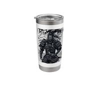 Black Afro African Japanese Style Yasuke Samurai Stainless Steel Insulated Tumbler