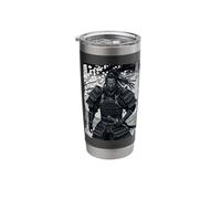 Black Afro African Japanese Style Yasuke Samurai Stainless Steel Insulated Tumbler