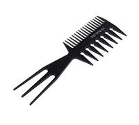 Black Afro Comb African American Pick Comb Hair Brush Hairdressing Styling Tool, Multifunction Comb for Salon Barber Portable and Useful