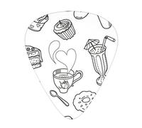 Black Afternoon Tea Advanced guitar pick 12 pieces Three thicknesses for bass, electric guitar, acoustic guitar bag