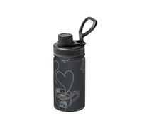 Black Afternoon Tea Print 12 Oz Insulated Double Walled Stainless Steel Metal Water Bottle for Cold Hot Drink