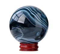 Black Agate Crystal Balls,Crystal Ball for Fengshui Ball, Crystal, Divination Sphere, Home Decoration, and,65mm