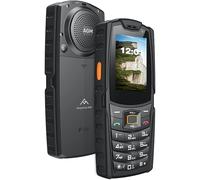 (Black) AGM M7 Unbreakable Portable Telephone, Senior 4G Mobile Phone, 2500 mAh Battery, 2GB + 16GB-Black