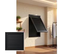 Black Air Filter Grille Vent Cover 20x20inRemovable Louvered Access Panel for DrywallIdeal for Commercial & Hotel Use500x500mm Air Vent Solution