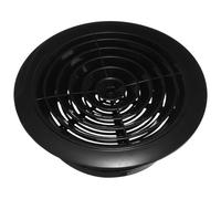 Black Air Vent Cover 8 Inch Plastic Mesh Grille for Home | Louvered Outlet Design, Wall and Ceiling Fit, Efficient Circulation, Easy Installation, Quiet Low Power Use