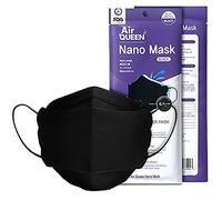 Black AirQueen Nano Fiber Filter Face Safety Mask for Adult, Individually Packaged, Made in Korea
