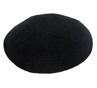 Black All Size Hand Made 100% Cotton Yarmulke Jewish Kippah Kipa Judaica Yamaka Kippa Yamakah Yarmulka Hat Men Or Kids (13CM 5.1INCH)
