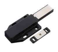 Black Alloy Cabinet Latch Push Touch Latch for Drawer Cupboard Doors