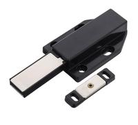 Black Alloy Cabinet Push Touch Latch for Drawers and Cupboards