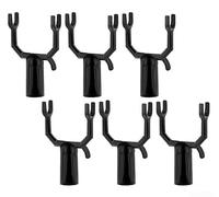 Black Alloy Plant Prop for Fruit Trees Orchard Use(Black 6 Pieces)