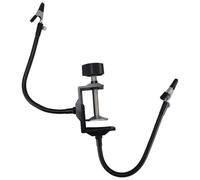 Black Alloy Soldering Iron Holder Stand with Universal Arm Clips | Simple Multifunctional Station Accessory, Easy Installation, Good Workmanship, Two-arm Claw Clamp Design