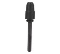 Black Alloy Steel Hammer Drill Adapter, Sturdy Construction, Versatile Use, Easy Installation, 225mm Length, Convenient Storage, Enhanced Flexibility