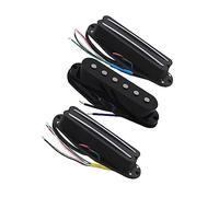 Black Alnico 5 SSS Pickup Set Hot Rails/Single Coil Pickups For Electric Guitar Pickup-Set For Electric Guitars