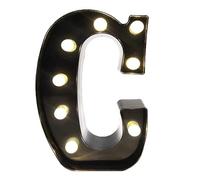 Black Alphabet Marquee Letters LED 26 Alphabet Light Up Letters with Diamond Bulb Battery Powered for Wedding, Birthday, Christmas, Home, Bar Decoration, Party Night Light