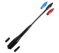 Black Aluminium Car Antenna With Additional Tips, Universal Bee Sting AM/FM Radio Aerial For 5mm & 6mm Fittings
