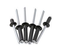 Black Aluminium Dome Round Head Pop Open Hollow Pull Blind Rivets Decoration Nail Rebite Self-plugging Rivet