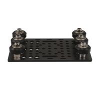 Black Aluminium Gantry Plate for 2040 V-groove 3d Printer Builds | Preassembled Groove Wheel Set, Rigid Anodised Panel, Smooth Stable Movement, Adjustable Mounting Support for Linear Rails