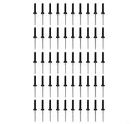 Black Aluminium Rivets 6cm Heavy Duty 50pcs