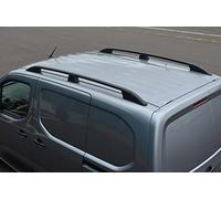 Black Aluminium Roof Bars To Fit L1 ProAce City (2019-)