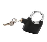 Black Aluminum Alloy Motobike Lock with Alarm Anti-theft Padlock