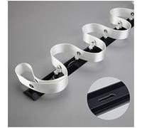 Black Aluminum Curtain Track Set 160CM CeilingMounted Room Divider Rail System for Home & Commercial Use Includes 2x80CM Rods
