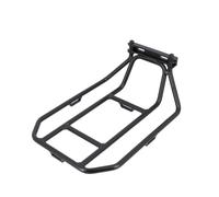 Black aluminum front luggage rack handlebar mount 22.2-35mm max load 5kgs.