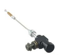 Black Aluminum Hydraulic Clutch Cylinder Rod Brake Kit for Most Motorcycles - M10x1.25mm Thread, Lever-Type Design