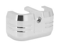 Black Aluminum Ignition Coil Cover Compatible With Motorcycle Models Softail Breakout Fat Boy Street Bob Deluxe Fat Bob FLHC FLSB FXLR 2018 2023 Universal Fit(Chrome Coil Cover)