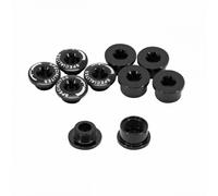Black aluminum Intravis pedal set compatible with single chainring 4 and 5 branc