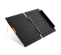 Black Aluminum Ramp 2FT, With Non-Slip Surface Wheelchair Ramp, Folding Portable Wheelchair Ramps for Home Steps,Scooter Ramp for Car, Stairs, Doorways, Curbs, 800 LBS Weight Capacity, 28.3" W x 24''L