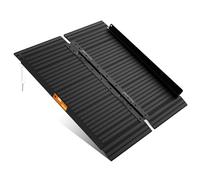 Black Aluminum Ramp 3FT, Non-Slip Surface Wheelchair Ramp, Folding Portable Wheelchair Ramp for Home Steps, Car, Stairs, Entrance, Curb Scooter Lamp, 800 lb Capacity, 28.3 inch Width x 36 inch Length